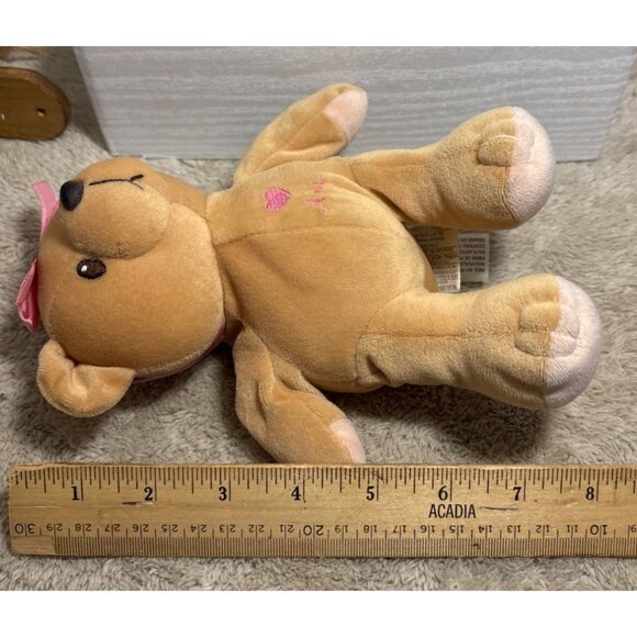 Cherished Teddies Ava 1998 Plush Bear Pink Bow Priscilla Hillman - Picture 5 of 6